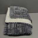 hyha Couch Covers for Dogs Washable, Non Slip Plush Dog Sofa Protectors, Fuzzy Pet Couch Covers for 3 Cushion Sofa Pet Friendly (Grey, 27.6" x 59")