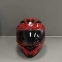 KYPARA Motorcycle Dual Visor Flip up Modular Full Face Helmet with DOT Certification of Impressionism (X-Large)