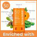 Sun & Shine clear Mineral zinc oxide STICK sunscreen SPF 50+ Sunscreen Face Stick | Vegan, Reef safe |sensitive skin Broad Spectrum Natural Sunscreen Fragrance free, Dermatologically tested