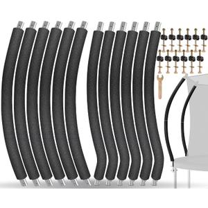 Trampoline Poles Replacement for Skywalker Or Jumpzylla Trampoline Net
Galvanized Trampoline Replacement Parts,Replaces Skywalker #4201 4202 4135&Jumpzylla 8-14ft,Safety Protective Foam Sleeve