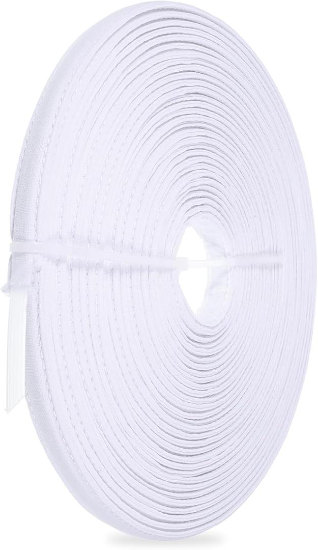 12 Yards Boning 12mm White Polyester Boning Cotton Covered Bonings Roll Corset Bra Bonings Tool for Sewing Wedding Dress Lingerie Gown