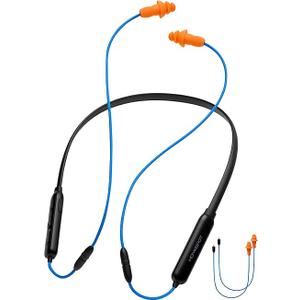 HomeSpot Noise Reduction Wireless Neckband Headphones with Replaceable Earbuds (Extra Set Included) - Qualcomm aptX HD, 27dB NRR, CVC Noise Cancelling Mic & 20H Playtime for Work Safety OSHA Compliant