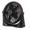 Alera 16" Super-Circulation 3-Speed Tilt Fan, Plastic, Black