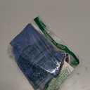 roswear Women's Jean Shorts Stretchy Skinny Knee Length Bermuda Shorts with Front Seam Indigo494 Blue Medium