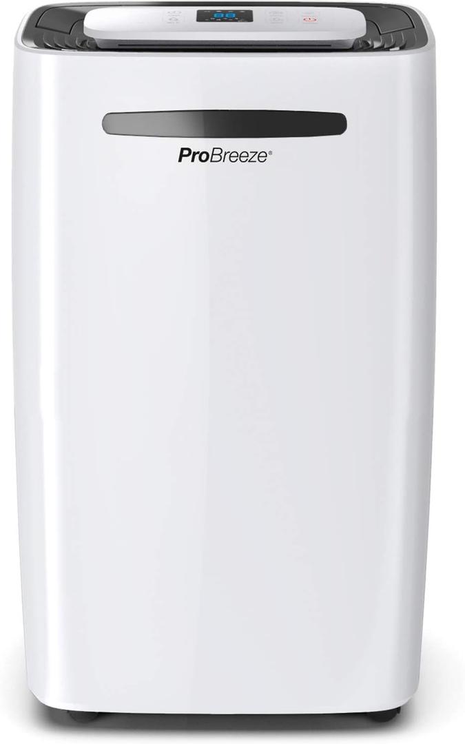 Pro Breeze 50 Pint Dehumidifier - 3,500-4,000 Sq Ft Dehumidifiers for Home Large Room Basements with Humidity Sensor, Auto Shut Off, Continuous Drainage Hose, Removes Moisture, Ideal for Basement