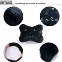 Sexysamba Car Headrest Pillow,Cartoon Neck Pillow for Car,Comfortable Soft Car Seat Pillow for Driving,Head Rest Cushion,Cute Neck Pillow for Travelling and Home 2Pcs (Black Cat), Small