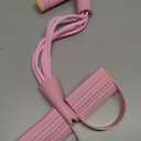 Pedal Resistance Bands with Handles, Upgrade 6-Tubes Manual Tension Training Pedal, Natural Rubber Foot Pedal Resistance Bands, Multifunction Fitness Bands for Abdomen, Waist, Arm, Leg (Pink)