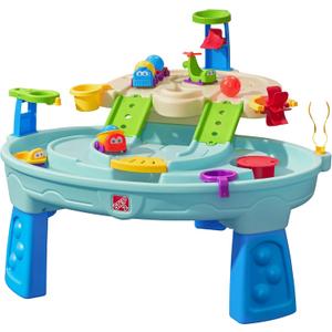 Step2 Ball Buddies Adventure Center Water Table for Kids, Indoor and Outdoor Kids Water Sensory Table Pool, Ages 1.5+ Years Old, 23 Piece Water Toy Accessories, Blue, Medium