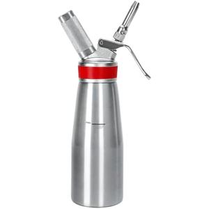 Whipped Cream Dispenser Professional Whip Cream Canister Whipped Cream Maker with 3 Decorating Stainless Nozzles - N2o Chargers (Not Included) (Steel)