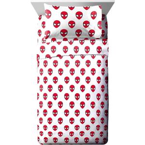 Jay Franco Marvel Spiderman Spidey Daze Twin Sheet Set - 3 Piece Set Super Soft and Cozy Kids Bedding - Fade Resistant Microfiber Sheets (Official Marvel Product)