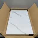 Haimin Wall Panels Peel and Stick 10 Pieces 23.6x11.8in (19.4 Sq. Ft. Coverage) Lightweight Backsplash Marble Look Tile (not Real Marble) Ideal for Kitchen Bathrooms Living Rooms Bedrooms (White-JSB)