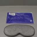Weighted Eye Mask for Sleeping - Blackout Sleep Mask for Women Men, FACEMOON Lash Extension Eye Covers, Memory Foam, 3D Contoured, Airplane Travel Essentials, Blindfold for Meditation(Gray) (Grey)