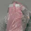 Collapsible Water Bottles,20oz Reusable Silicone Foldable Water Bottle,Portable Leak-proof Travel Water Bottle for Traveling Camping Hiking Cycling Yoga Sports Outdoor (Pink)