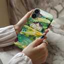 Esdot for iPhone 16 Plus Case Cute - Wireless Charging Compatible - Dual-Layer Soft Silicone + Hard Shell - Trendy Wildflower Design - Protective Phone Cover for Women Girls - Country House