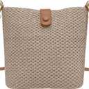 Womens Straw Bucket Bag Summer Beach Woven Purse For Women Straw Crossbody Bags For Travel Rattan Handbag 2026