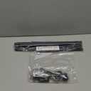 2 Pack Black Curtain Rods for windows 32 to 48 inch, 5/8 inch Splicing Heavy Duty Metal Curtain Rod Set with Brackets