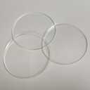 1/12" Thickness Clear Acrylic Discs, PMMA Blank Clear Acrylic Round Circle, Plexiglass Laser Cut Round Circle 25PCS (Dia 4.0")