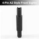 Fiber Optics Flip up Front Sight Adjustment Tool, 4&5 Prong A1&A2 Types Iron Sight Elevation Tool