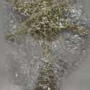 Retisee Christmas 3D Gold Star Lighted Tree Topper 18-Point Glitter Golden Treetop Decorations 11 Inch Gold Star Tree Topper with 20 Warm White Lights Xmas Vintage/Modern Decorations for Holiday