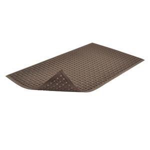 Static Dissipative Floor Mat, Rubber, Drainage Holes, 3 ft. W x 5 ft. L, Black