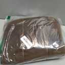 Yimobra Memory Foam Toilet Bath Mat U-Shaped, Soft and Comfortable, Super Water Absorbent, Non-Slip, Machine Wash and Easy to Dry for Bathroom Commode Contour Rug, 24 X 20 Inches, Brown