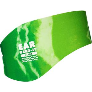 Earvolution Ear Band-It Ultra Swimming Headband for Kids and Adults - Invented by Ear, Nose, and Throat Physician - Custom Anti-Slip Grip Neoprene Maximizes Protection, 12 Color Options, 3 Sizes (Green Tie Dye)