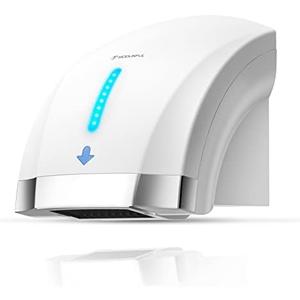 modunful Hand Dryers for Bathrooms Commercial, Electric Hand Dryer Touchless, Extra Quiet Low Noise(40db), Wall Mounted Type(1600) White