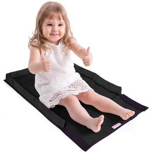 Toddler Airplane Bed for Toddler - Airplane Toddler Bed - Kids Airplane Bed - Baby Plane Travel Essentials - Airplane Seat Extender for Kids - Airplane Must Haves for Toddlers (Black)