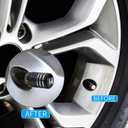 2 x Tire Valve Stem Cap Cover for Honda Belt O-Ring Seal Corrosion Resistant,Tire Valve Stem Air Cap 4 Pack Black