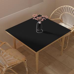 Leather Table Cover,1.8mm Thick,40x40 Inch Table Protector,Table Protector for Dining Room Table,Dining Table Cover,Table Cover Protector.(Black+Gray,40x40)