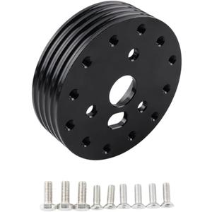 Grant Steering Wheel Hub Adapter Spacer Kit - 6 Hole to 3 Hole Conversion (Black, 1 Inch)
