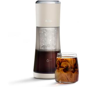 Mr. Coffee Express Cold Brew Coffee Maker, 10-Minute Cold Brew Coffee Machine, Oat Milk