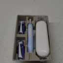 Oral-B iO Deep Clean Rechargeable Electric Powered Toothbrush, Icy Blue with iO Series 3 Limited, 2 Brush Heads and Travel Case - Pressure Sensor to Protect Gums - 3 Cleaning Settings - 2 Minute Timer (1 Count (Pack of 1))