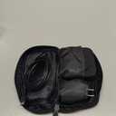 FYY Electronic Organizer, Large Travel Cable Organizer Bag Pouch Electronic Accessories Carry Case Portable Waterproof Double Layers All-in-One Storage Bag for Cable, Cord, Charger, Phone, Black