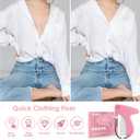 Stitch Gun for Clothes - Handheld Stitch Gun Quick Clothing Fixer - Tagging Gun - Includes 6 Needle, 1000 Black Fasteners & 1000 White Fasteners