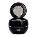 Dental Ultrasonic Retainer Cleaner Machine: 45kHz Dental Cleaning Pod for Denture, Aligner, Mouth Guard, Night Guard, Braces & Jewelry, UV Denture Cleaner with Digital Timer & Dual Mode 250ML Black