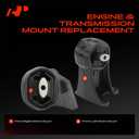A-Premium 2PCS Front Left and Right Engine Motor Mount Kit Compatible with Dodge Dakota 2005-2006 4WD, Dakota 2005-2010 RWD & Ram Dakota 2011 RWD & Mitsubishi Raider 2006-2007 RWD, 4.7L