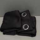 NICETOWN Black Out Curtains for Bedroom 84 inches Long - Light Reducing Thermal Insulated Solid Grommet Curtains/Panels/Drapes for Living Room (Set of 2, W52 x L84)