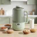 9-in-1 Nut Milk Maker Machine, 1.2L Automatic Soy Milk Maker, Green