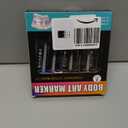 Temporary Tattoo Markers for Skin, 8 Metallic Body Markers + 155 PCS Christmas Face Paint Stencils for Kids Adults Women Men Tattoo Pens for Kids DIY Body Art Party Favor Xmas Gift