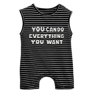 Baby Quality 100% Cotton Linen Fabric Sleeveless Romper Striped Outfit One-piece Onesie 9-12 Months