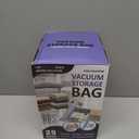 Cozy Essential Vacuum Storage Bags, Compression Space Saver Bags for Clothes, Comforters, Blankets, Pillow, Bedding, Sealer Clothing Storage,25 Combo