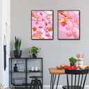 2pcs Vintage Pink Poker Playing Cards Wall Art Funky Cocktail Dice Canvas Wall Decor Trendy Retro Champagne Alcohol Drinks Print Posters Aesthetic Funny Cute Preppy for Living Room Bedroom Unframed (24"Hx16"W)