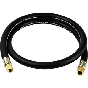 Upgraded HVAC Vacuum Hose,Standard 1/2" to 1/2" Flare Fittings, High-Flow Vacuum Certified Refrigerant Hose, 20 Microns, Faster Evacuation and Recovery, 6-Feet, Black