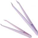 6 x 12PCS 11.5cm Straight Purple Plastic Tweezers DIY Jewelry Making Crafts Beads Tweezers for Picking and Placing Beads Craft Supplies