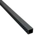 1pcs Square Carbon Fiber Tube 16x16x600MM,1.0MM Wall Thickness,3K Roll Wrapped Twill Matte Finish