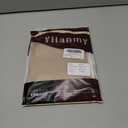 Yilanmy Plus Size Suspender Pantyhose for Women, 40D Sheer Tights Garter Belt Thigh High Stockings (Beige, XXL)