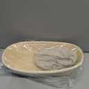 11.8 inch Oval Long Banneton Brotform Bread Dough Proofing Rising Rattan Basket & Liner