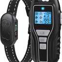 Dog Shock Collar with Remote Control - Rechargeable Dog Training Collar, IPX7 Waterproof E Collar for Dogs with 4 Safe Modes Flashlight Beep Vibration Shock Ideal for All Dog Sizes (8-150lbs) (Black)