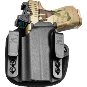 Universal Hybrid Kydex&Nylon Holster for Pistols, Gun Holsters for Men/ Women, 9mm Holsters for Pistols, Concealed Carry 380 Holster for Women, Fits G19 G17, M&P Shield and Similar Handgun, Kydex, Left